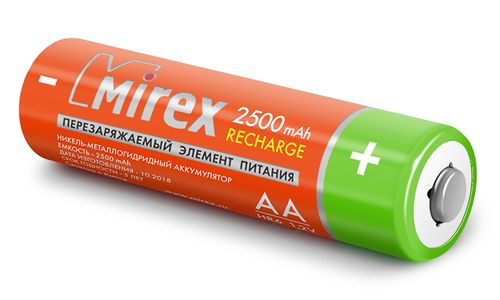Аккумулятор АА Mirex 2500мА/ч 