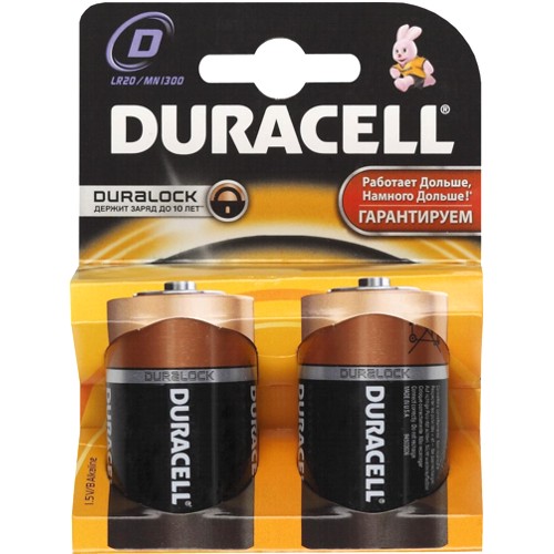 Элемент питания Duracell LR20-2BL