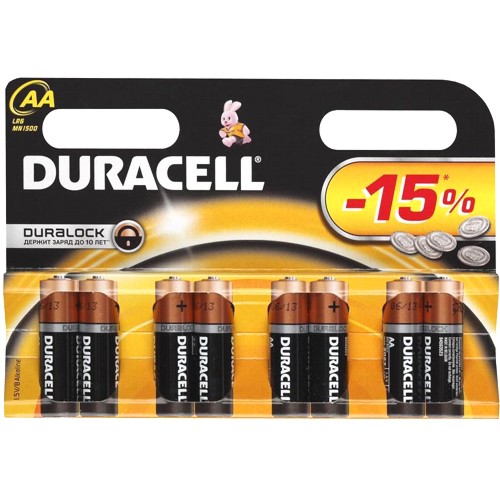 Элемент питания Duracell LR6-8BL Basic