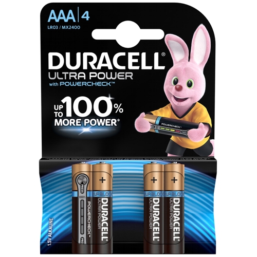 Элемент питания Duracell LR03-4BL Ultra Power