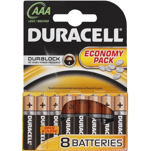 Элемент питания Duracell LR03-8BL Basic